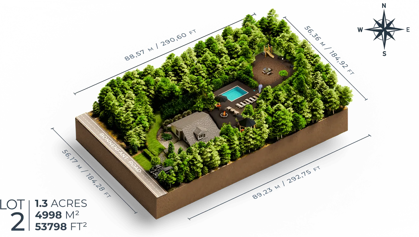 3D rendering of Single Home