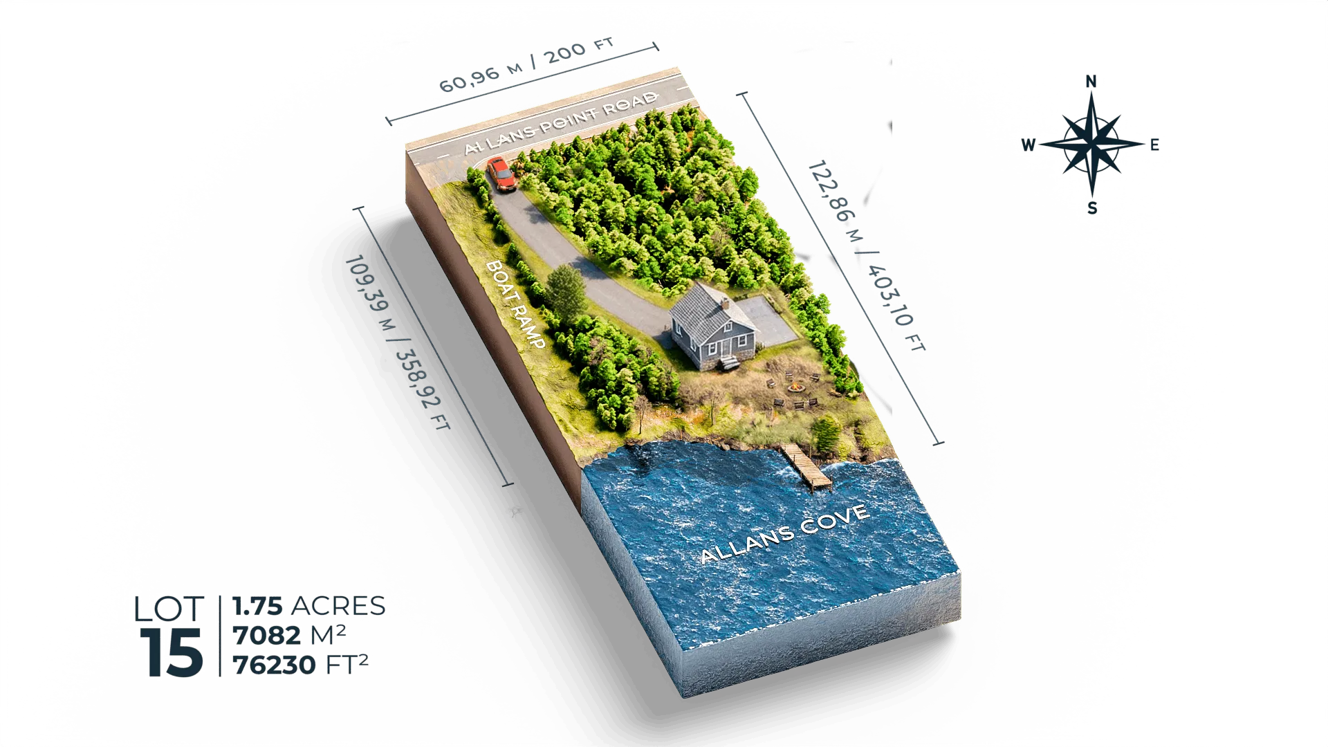 3D rendering of Cottage
