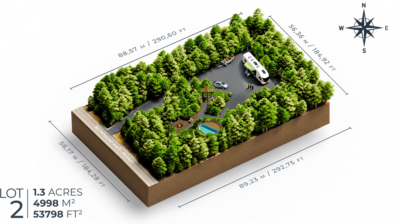 3D rendering of 1 RV